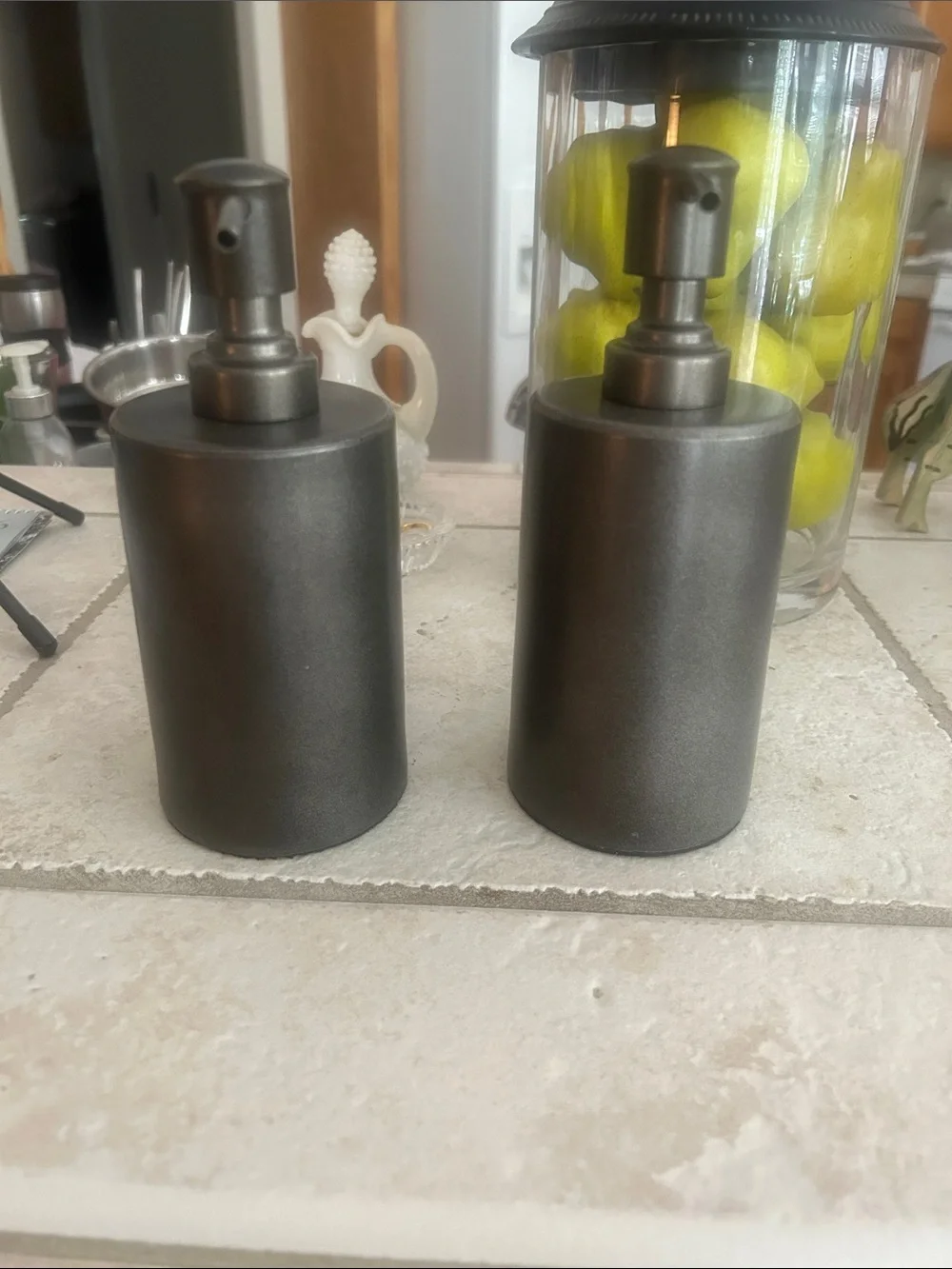 Threshold Black Ceramic Soap Pump